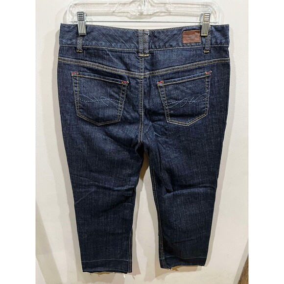 Tommy Hilfiger Jeans Womens Size 6 Mid Rise Straight Denim Unhemmed Y2K - Picture 2 of 7